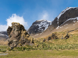Fortuna Bay, made famous by Ernest Shackleton's famous crossing of South Georgia.