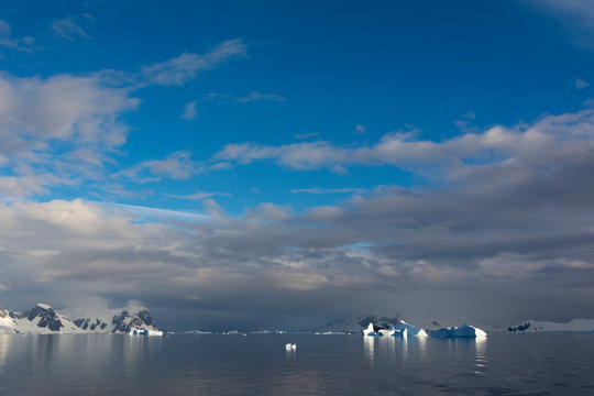 Antarctica. Gerlache Strait With A Clearing Storm