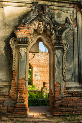 Myanmar. Mandalay. Inwa. Yadana Hsimi temple complex. Damaged from the 1838 earthquake.