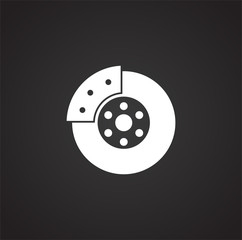 Car part related icon on background for graphic and web design. Simple illustration. Internet concept symbol for website button or mobile app.