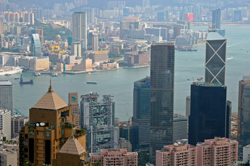 Asia, China, Hong Kong. Cityscape of Hong Kong.