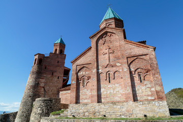 Fototapeta na wymiar Georgia, Telavi. Gremi Monastery and the surrounding buildings.