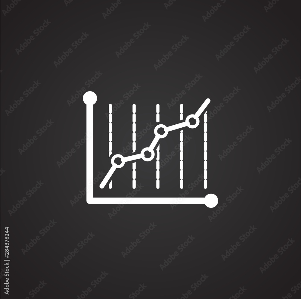 Poster infographics related icon on background for graphic and web design. simple illustration. internet co