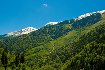 Wonderful mountain scenery of Svanetia, Georgia