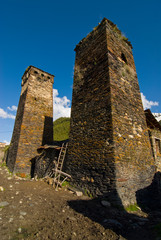 The fortified village of Ushguli, Svanetia, Unesco World Heritage Site, Georgia