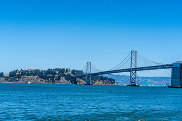 Fototapeta na wymiar The Bay Bridge to Oakland