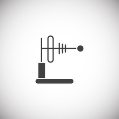 Antenna related icon on background for graphic and web design. Simple illustration. Internet concept symbol for website button or mobile app