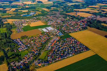 Fototapeta na wymiar Goldenstedt in Niedersachsen aus der Luft
