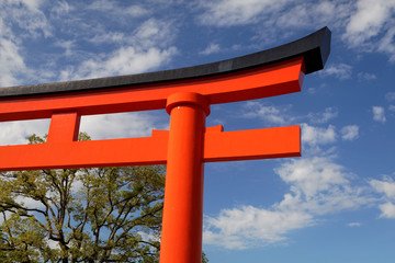 Asia, Japan, Kyoto. Torii Gate at Fushimi-Inari-Taisha Shinto Shrine. Credit as: Dennis Flaherty /...
