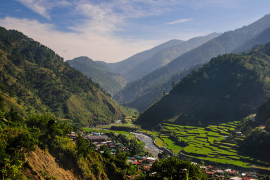 Rice terraces from Bontoc to Banaue, Luzon, Philippines