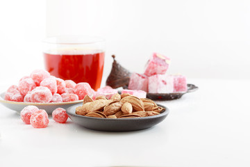 original oriental sweets on the table