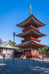 Small temple as part of the bigger Narita Temple in Japan