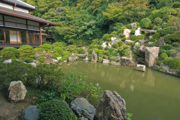 Fototapeta na wymiar Japan, Kyoto, Chishaku-in Temple Garden