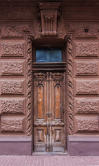 Old wooden door of Chocolate House