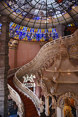 The Stairway to Heaven, Erawan Museum in Samut Prakan, southeast of Bangkok, Thailand. Commissioned by Lek Viriyapant and the museum houses his priceless collection of ancient religious objects.