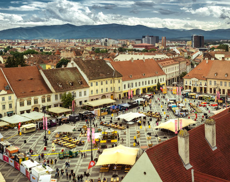 Sibiu City, Romania - 23 June 2019. The Lantern Festival a centuries-old Chinese tradition will illuminate the ASTRA Museum at the Sibiu International Theatre Festival from Sibiu, Romania.