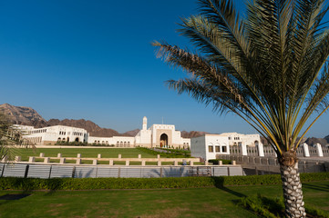 Parliament building in Al Bustan district, Muscat, Oman.