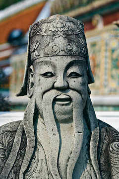 Farang Guard, Wat Pho, Bangkok, Thailand
