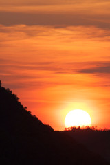 Thailand, Prachuap Khiri Khan. Sunset.