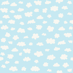 White clouds on blue sky background
