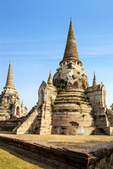 Fototapeta premium Ayutthaya, Thailand. The temples of Wat Phra Mahathat