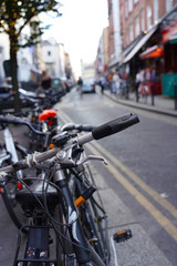 Fototapeta na wymiar Biking in the City