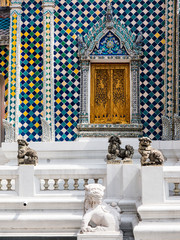 Obraz na płótnie Canvas Thailand, Bangkok, Grand Palace In Bangkok, Buildings of the Grand Palace with its architecture