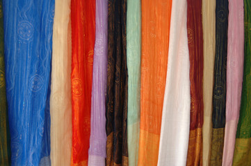 Asia, Vietnam. Woven traditional textiles, Chau Doc