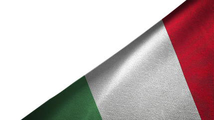 Italy flag right side with blank copy space