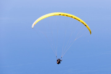 Oludeniz, Turkey. Paragliding from Babadag Mountain.