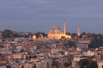 Fototapeta na wymiar Suleymaniye Mosque. Istanbul. Turkey.
