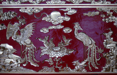 Asia, Vietnam. Intricate lacquer box, Hoi An, Quang Nam Province