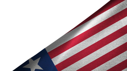 Liberia flag right side with blank copy space