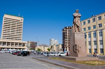 Statue of Nizami, Baku, Azerbaijan