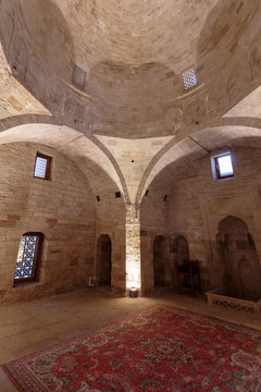 Azerbaijan, Baku. A Large Dome Inside The Palace Of The Shirvanshahs.