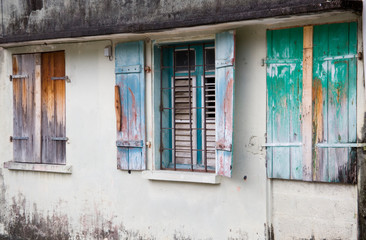MARTINIQUE. French Antilles. West Indies. Exerior of building in St. Pierre.