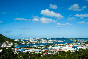 Fototapeta na wymiar Harbor. Antigua, Caribbean.