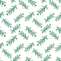Seamless background of abstract stylized christmas trees