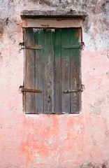 MARTINIQUE. French Antilles. West Indies. Exterior of building in St. Pierre.