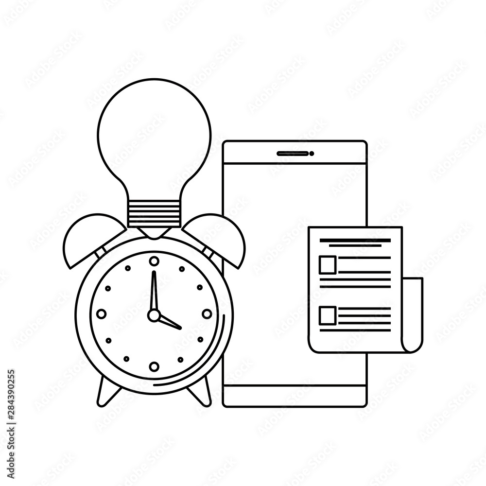 Poster alarm clock with smartphone device
