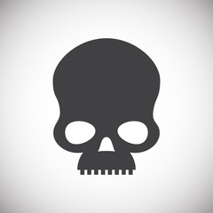 Human organ icon on background for graphic and web design. Simple illustration. Internet concept symbol for website button or mobile app.