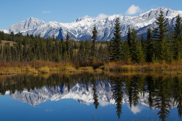 Mountain landscape, Canadian Rockies.