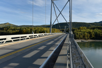 Fototapeta premium Liard River Bridge, British Columbia, Canada