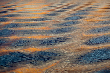 Canada, British Columbia, Broughton Islands. Sunset on water wave patterns. Credit as: Don Paulson / Jaynes Gallery / DanitaDelimont.com
