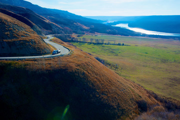 Peace River Valley, site of the proposed Site C Dam, the third on this river, now hotly protested...
