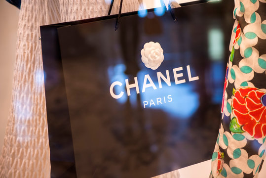 Detail from Chanel shop in Sidney, Australia. Chanel is French fashion company founded at 1909 in Paris.