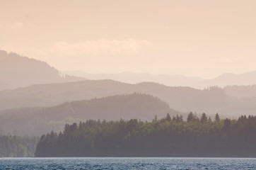 Inside passage near Alert Bay, British Columbia, Canada.