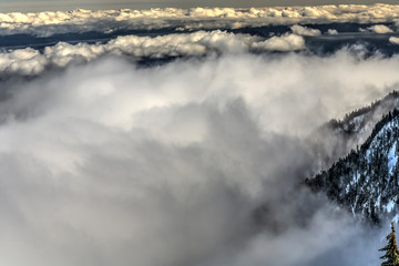 Mt. Washington Ski Resort bordering Strathcona Provincial Park (BC's oldest park established in...