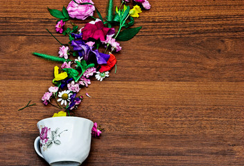 Flower Art Hot Tea Mug