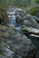 Lower Falls, Little Qualicum Falls Provincial Park, Vancouver Island, British Columbia, Canada